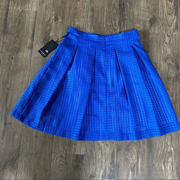 NWT Mario Serrani blue pleated skirt - Picture 4 of 5